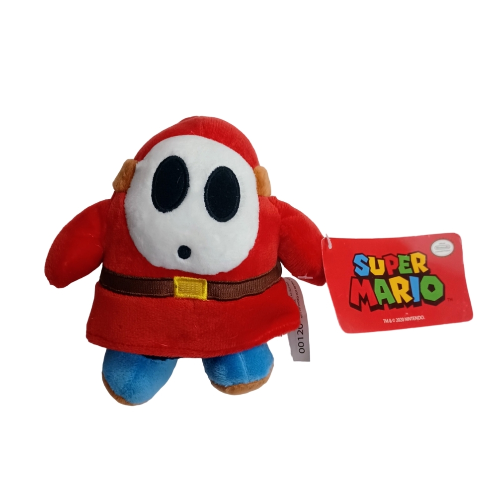 Super Mario Shy Guy NEW Plush Stuffed Animal -Small -Super Mario -SNES Nintendo